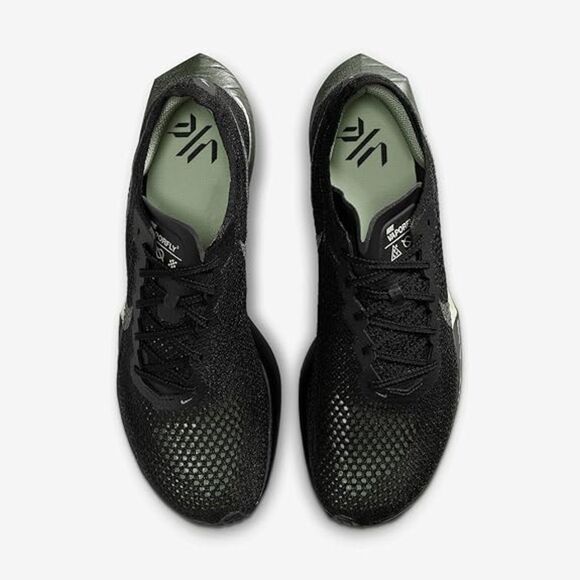 Nike ZoomX Vaporfly 3. Black Olive Aura Metallic Medium Ash. SIZE 12. HV6351-001 - Picture 4 of 6